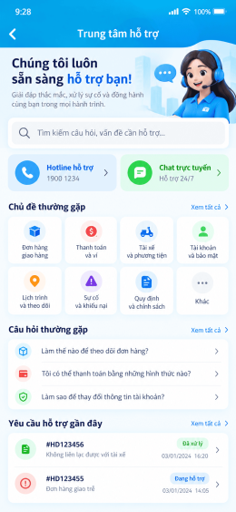 App vận chuyển